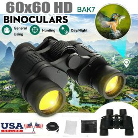 60x60 High Power Binoculars with Coordinates Portable Telescope Low Light Night Vision for Hunting Sports Travel Sightseeing