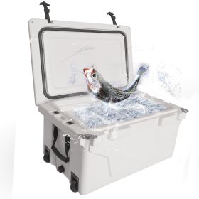 White color ice cooler box 65QT camping ice chest beer box outdoor fishing coolerBlue