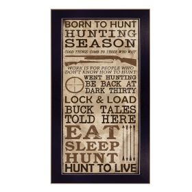 "Hunting Season" By Dee Dee; Printed Wall Art; Ready To Hang Framed Poster; Black Frame