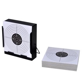 5.5" Square Target Holder Pellet Trap + 100 Paper Targets