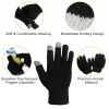 Unisex Touch Screen Gloves, Full Finger Winter Warm Knitted Gloves For Warmth. Running, Cycling, Camping, Hiking