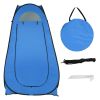 1-2 Person Portable Pop Up Toilet Shower Tent Changing Room Dressing Tent Camping Shelter Blue