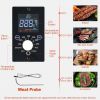 Outdoor Portable Tabletop Pellet Grill and Smoker with Digital Control System for BBQ