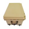 Khaki color ice cooler box 65QT camping ice chest beer box outdoor fishing cooler