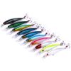 10Pcs Fishing Lures Kit Spoon Lures Hard Spinner Baits