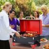 Outdoor Portable Tabletop Pellet Grill and Smoker with Digital Control System for BBQ