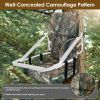 Foldable Tree Stand Seat Replacement Camouflage Waterproof Oxford Cloth Hunting Tree stand Seat Cushion for Hunting Climber Deer Ladder