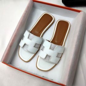 Womens Summer Sandals Beach Flat Female Slippers Outdoor Sandals Shoes (Color: White lychee, size: US6=UK3=EU 36)