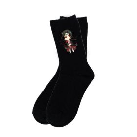 New Naruto Socks Man Anime Cartoon Hokage Uzumaki Naruto Uchiha Sasuke Cosplay Medium Tube Cotton Couple Socks Sports Stockings (Color: 12)