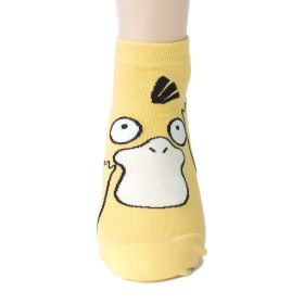 Kawaii Anime Socks Men Cute Cartoon Figures Squirtle Ladies Funny Socks Women Breathable Cotton Short Socks (Color: 1)