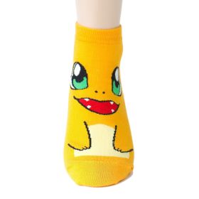 Kawaii Anime Socks Men Cute Cartoon Figures Squirtle Ladies Funny Socks Women Breathable Cotton Short Socks (Color: 2)