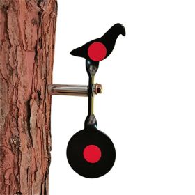 Wingswinmax Small Spinner Air Gun Target; Screwed-Type Steel Plinking Target; (Color: Black)