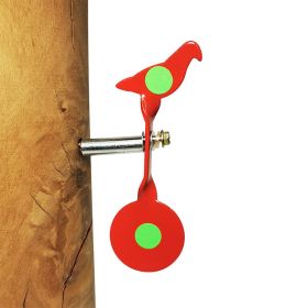 Wingswinmax Small Spinner Air Gun Target; Screwed-Type Steel Plinking Target; (Color: Red)