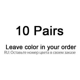 10 Pairs/Lot Men's Bamboo Fiber Socks 2022 New Compression Autumn Long Black Business Casual Man Dress Sock Gift Plus Size 42-45 (Color: 10 free color, size: 40-45)