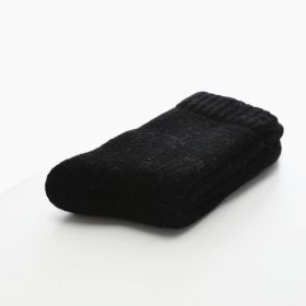 5 Pairs Socks Men Super Thicker Solid Sock Merino Wool Rabbit Socks Against Cold Snow Russia Winter Warm Funny Happy Male Sock (Color: 2, size: size 38-46cm)