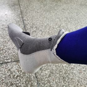 New Christmas Socks Shark Fish Chameleon Crocodile Knitted Socks Cute Novelty Unisex Winter Warm Floor Sock Men Women Xmas Gift (Color: Shark)