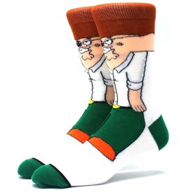 Fashion men's funny socks fashion women's personality anime socks cartoon fashion skarpety high quality sewing pattern (Color: 46)