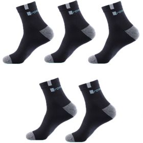 6 Pairs High-quality Bamboo Fiber Breathable Deodorant Business Men Tube Socks For Autumn And Spring Summer Plus Size EUR 38-47 (Color: A, size: 1)