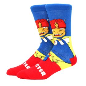 Fashion men's funny socks fashion women's personality anime socks cartoon fashion skarpety high quality sewing pattern (Color: 1)