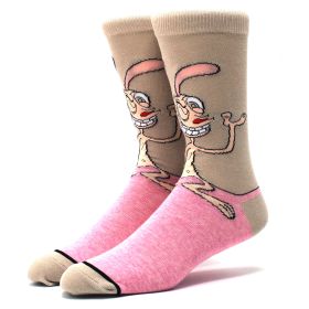 Fashion men's funny socks fashion women's personality anime socks cartoon fashion skarpety high quality sewing pattern (Color: 26)