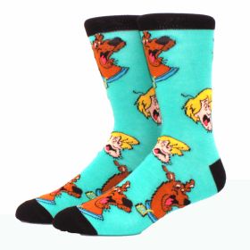 Fashion men's funny socks fashion women's personality anime socks cartoon fashion skarpety high quality sewing pattern (Color: 3)