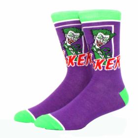 Fashion men's funny socks fashion women's personality anime socks cartoon fashion skarpety high quality sewing pattern (Color: 8)