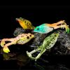 1pc Fishing Lure, Soft Frog Artificial Bait With Rotating Legs;