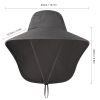 Fishing Sun Hat UV Protection Neck Cover Sun Protect Cap. Wide Brim Neck Flap Fishing Cap for Travel, Camping, Hiking Boating