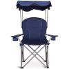 Portable Folding Beach Canopy Chair with Cup Holders