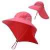 Fishing Sun Hat UV Protection Neck Cover Sun Protect Cap. Wide Brim Neck Flap Fishing Cap for Travel, Camping, Hiking Boating