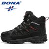 hunBONA 2022 New Designers Nubuck Mountain Climbing Shoes Men Plush Quality Outdoor Trekking Shoes Man Sneakers Hunting Boots Comfy