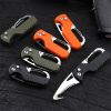 Serrated Pocket Knife Hook Blade Utility Knife Folding Camping Knife Parcel Knife Pocket Carton Cutter Box Opener Outdoor Multitool