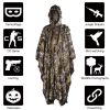 Kylebooker 3D Maple Leafy Hunting Camouflage, Poncho Ghillie Suit Sniper Clothing, Camo Cape Cloak