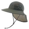 Wide Brim Sunscreen Hat with Neck Flap.